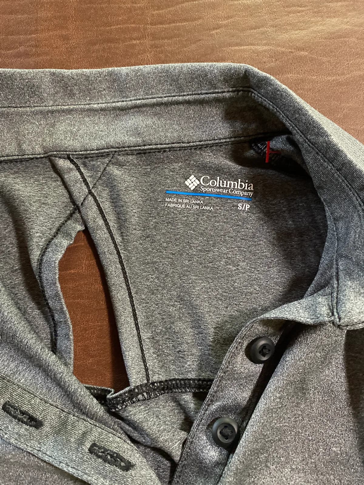 Columbia open back/vented shirt