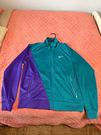 Nike Big Swoosh Colorblock Track Jacket Teal/Purple