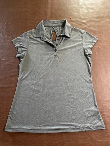Columbia open back/vented shirt