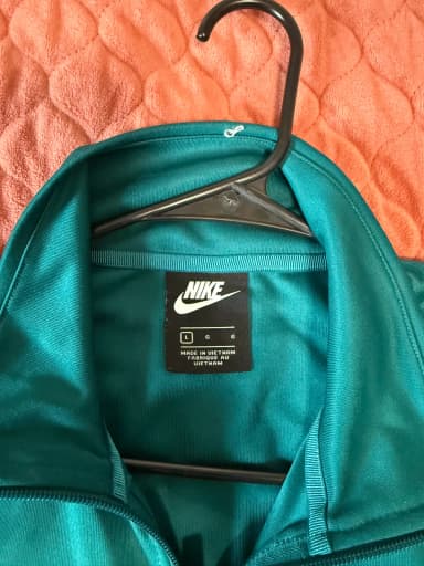 Nike Big Swoosh Colorblock Track Jacket Teal/Purple