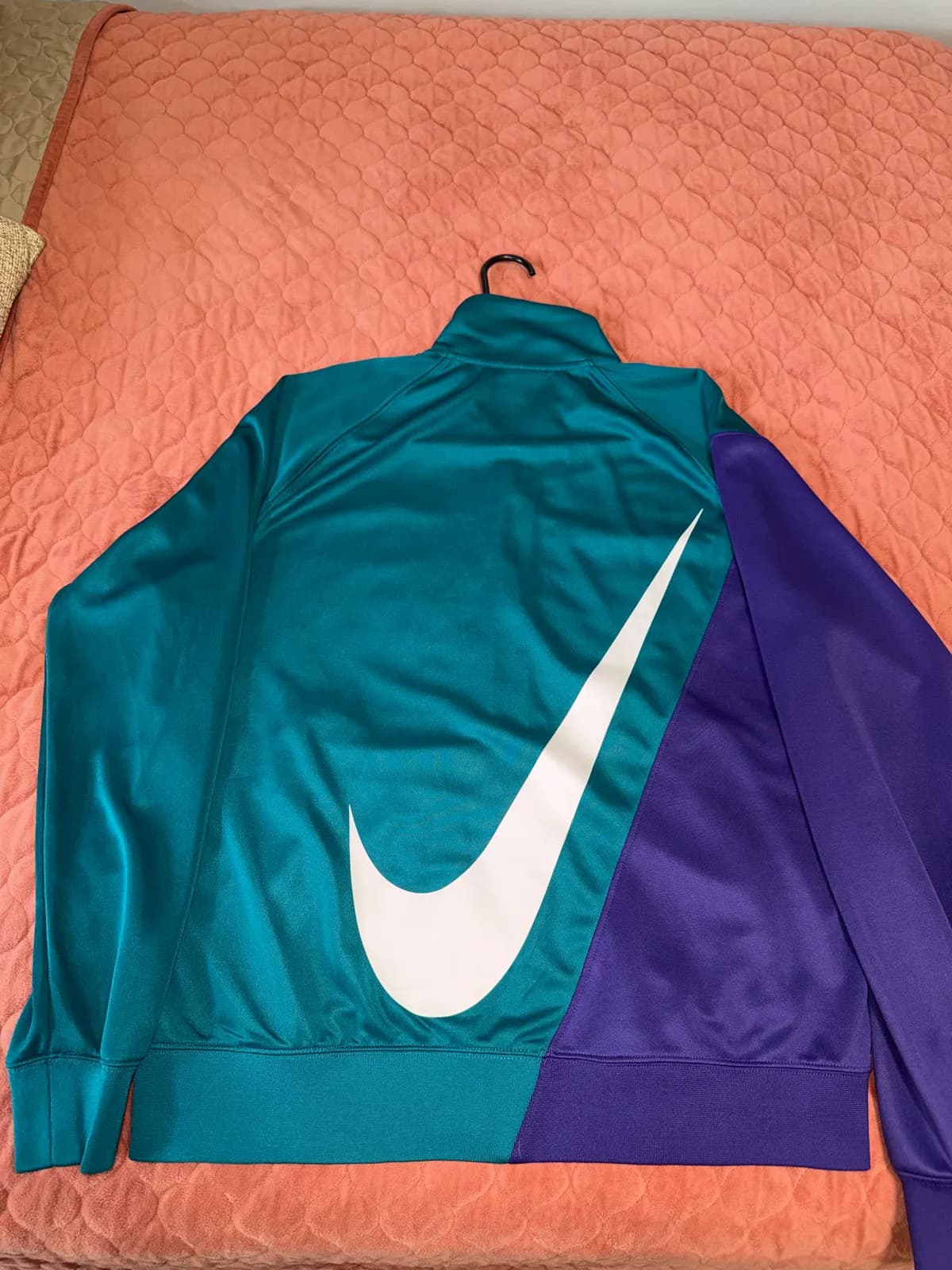 Nike Big Swoosh Colorblock Track Jacket Teal/Purple